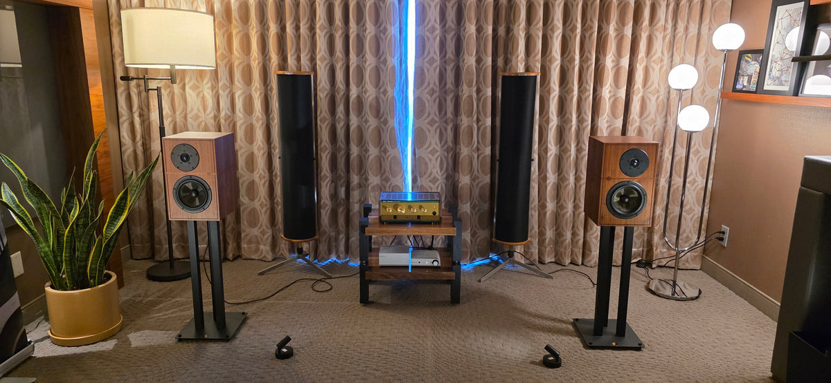 Revival Audio ATALANTE 3 loudspeakers with Leben HiFi and Wattson Audio electronics in Speaker & Song's Toronto Audiofest 2026 room