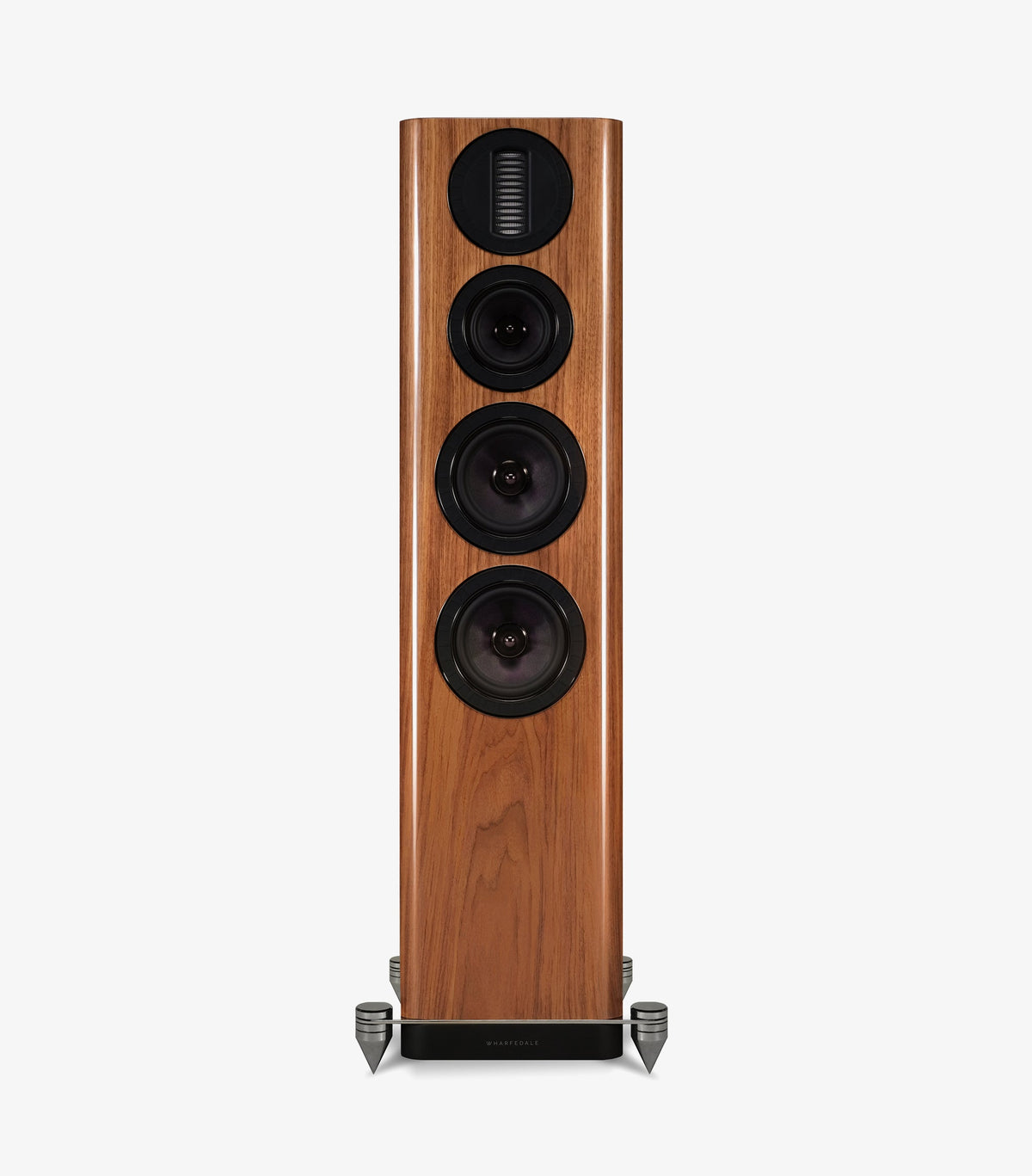 Wharfedale AURA 3 Loudspeakers in Hi-Gloss Walnut - official product view 4