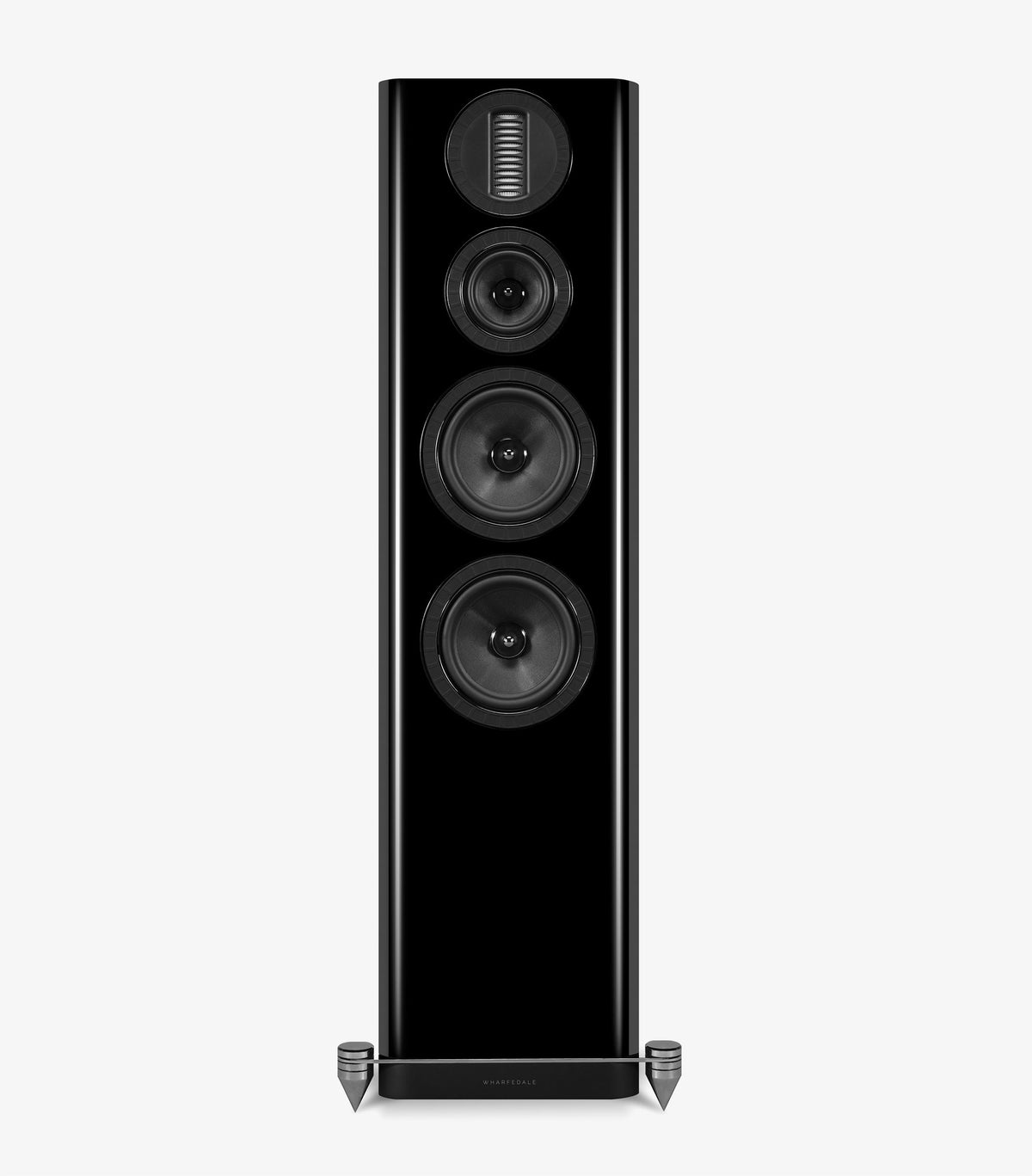 Wharfedale AURA 4 Loudspeakers in Hi-Gloss Black - official product view 2
