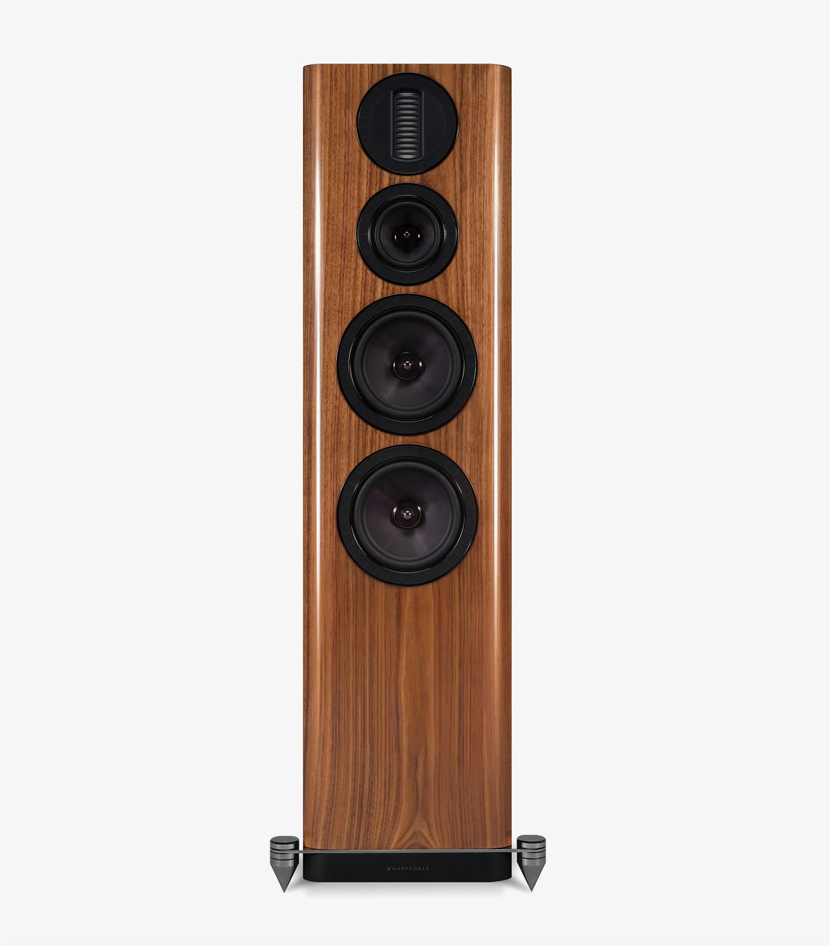 Wharfedale AURA 4 Loudspeakers in Hi-Gloss Walnut - official product view 4