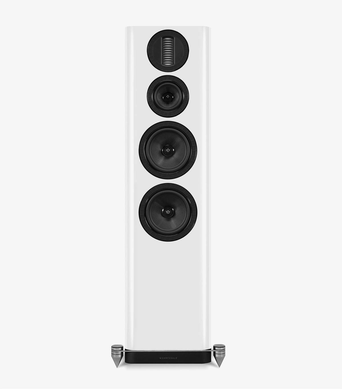 Wharfedale AURA 4 Loudspeakers in Hi-Gloss White - official product view 6