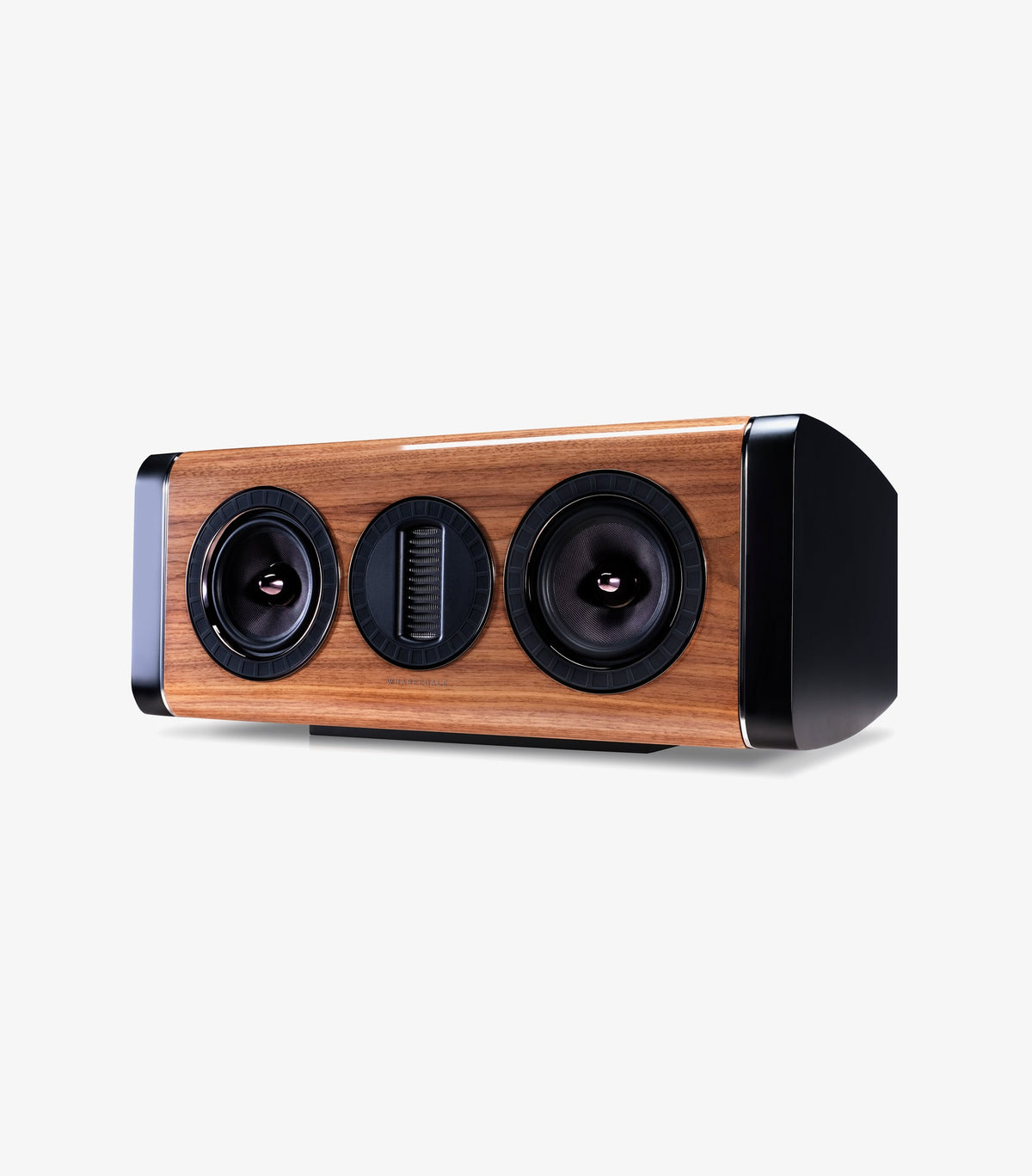 Wharfedale AURA CS Centre Channel in Hi-Gloss Walnut - official product view 3