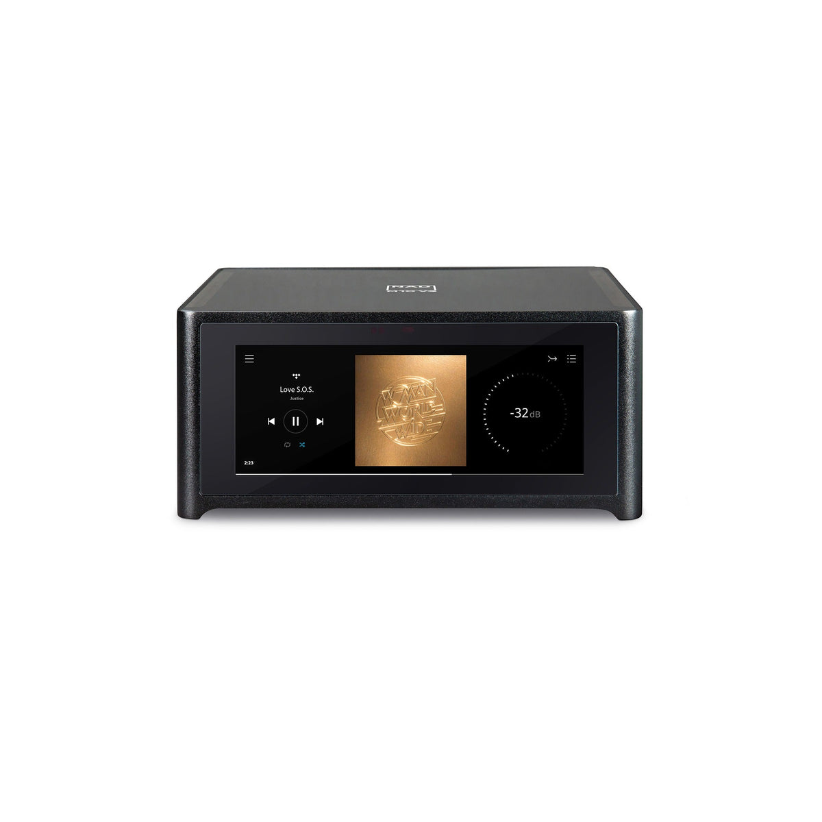 NAD M10 V3 BluOS Streaming Amplifier - front view