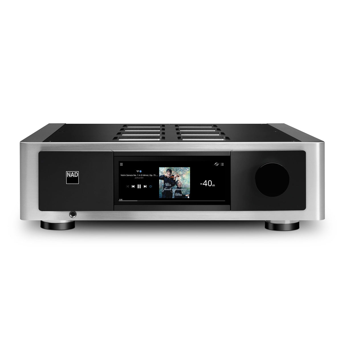 NAD M66 BluOS Streaming DAC-Preamplifier - front view
