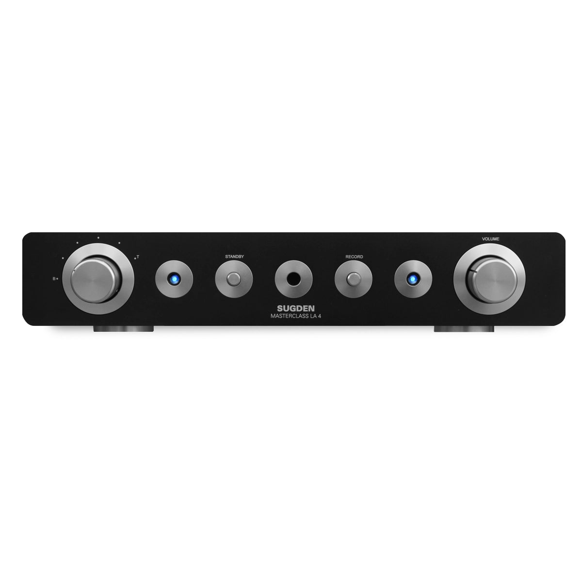 Sugden Masterclass LA-4 preamplifier in Graphite, front view
