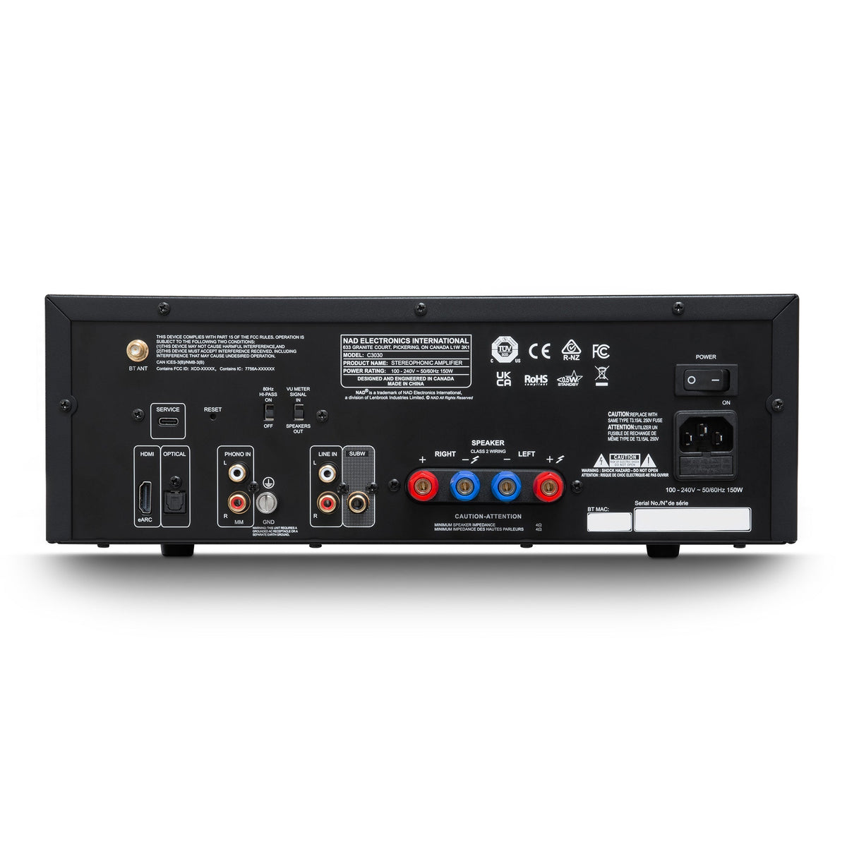 NAD C 3030 - rear view