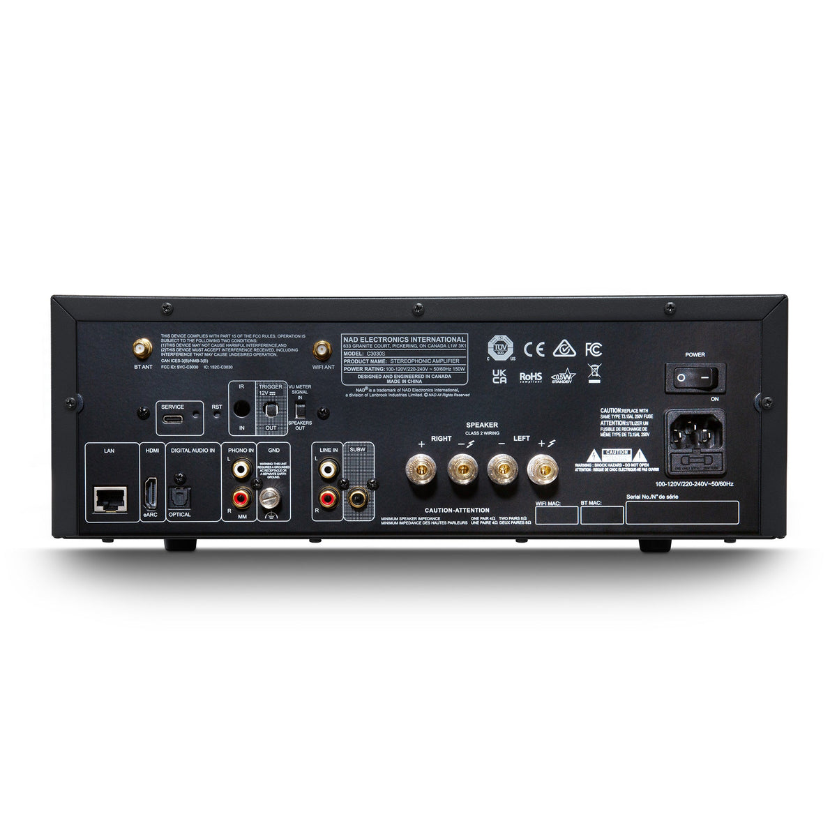 NAD C 3030S - rear view