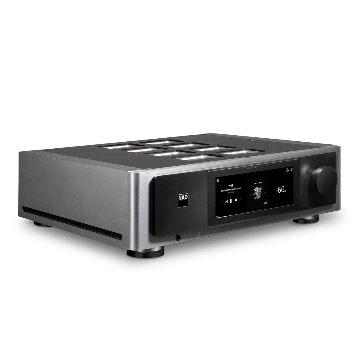 NAD M33 V2 BluOS Streaming DAC Amplifier - three-quarter view