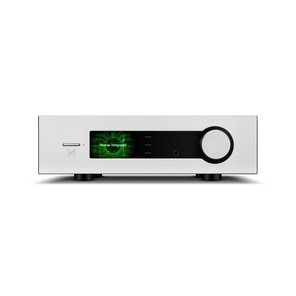 QUAD Platina Integrated Amplifier - Silver front view