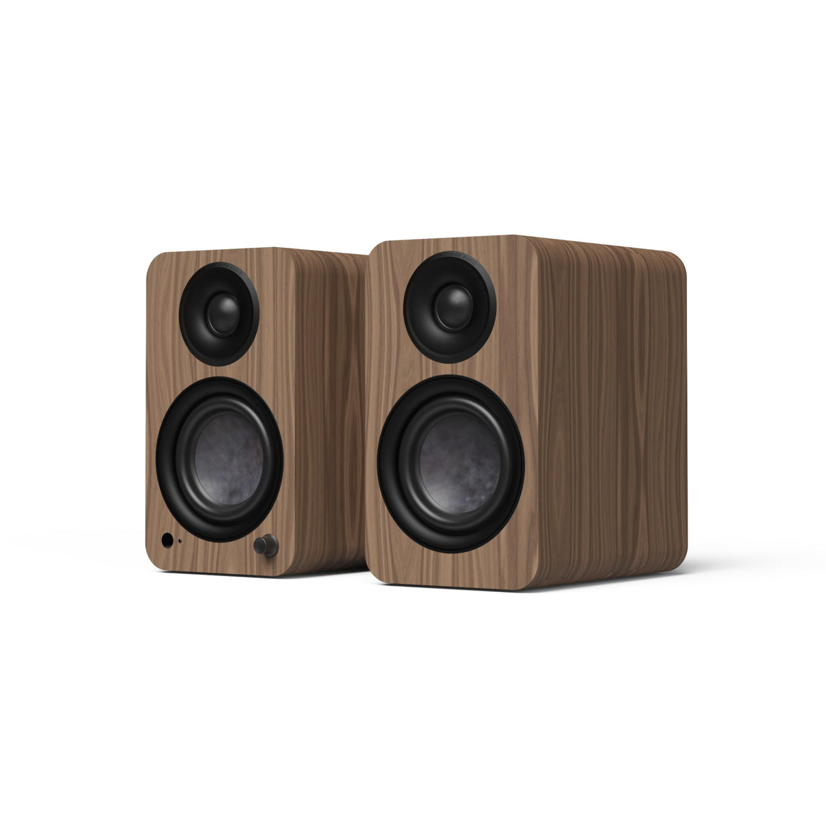 Included component: Kanto YU4 G2 Powered Bookshelf Speakers (Pair) — Walnut