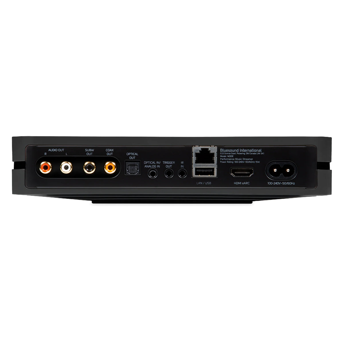 Bluesound NODE - Black rear view
