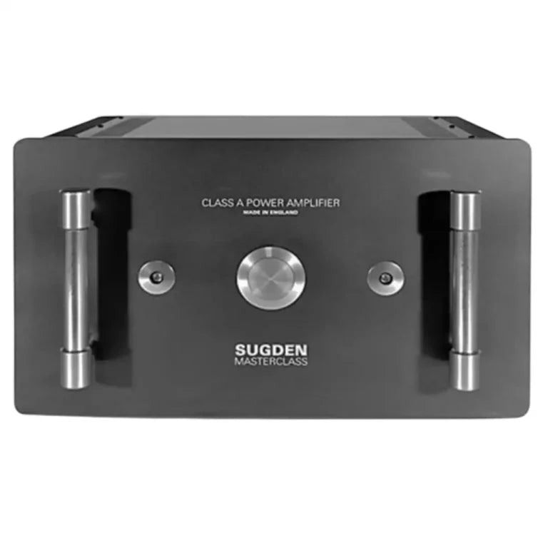 Sugden Masterclass MPA-4 mono power amplifier (one of pair shown) in Graphite, front view