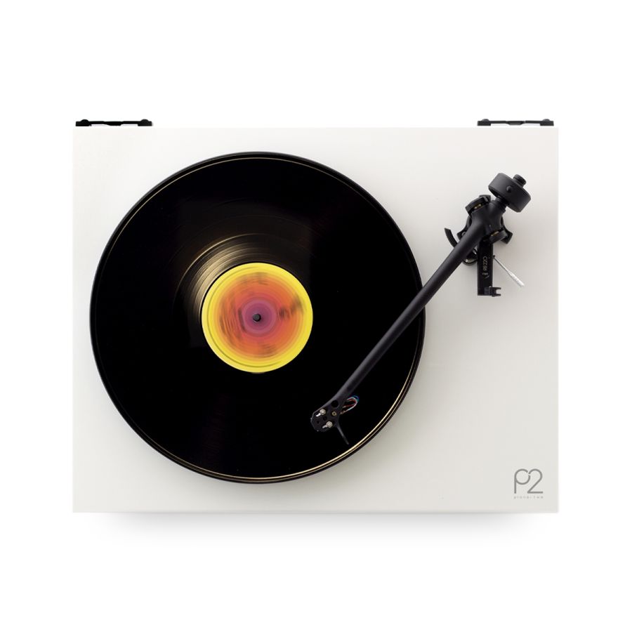 Rega Planar 2 turntable in White, full product view