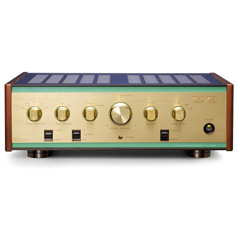 Leben CS-600X integrated amplifier, front view
