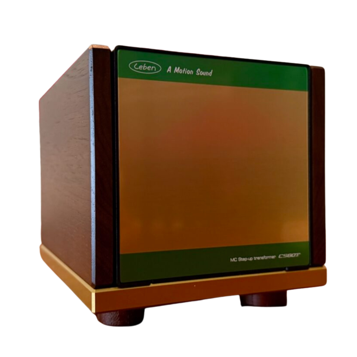 Leben CS-60T step-up transformer, three-quarter front view