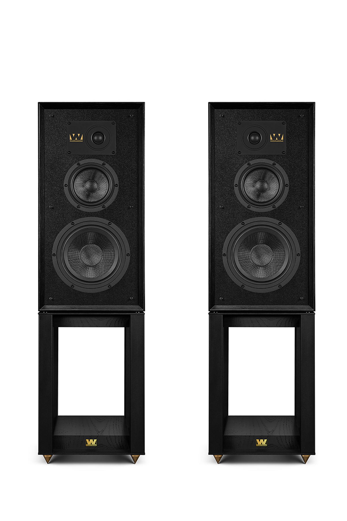 Wharfedale Super Linton Loudspeakers in Black Oak - official product view 4