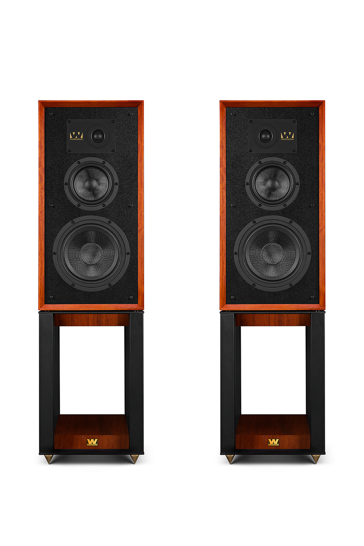 Wharfedale Super Linton Loudspeakers in Mahogany Red - official product view 6