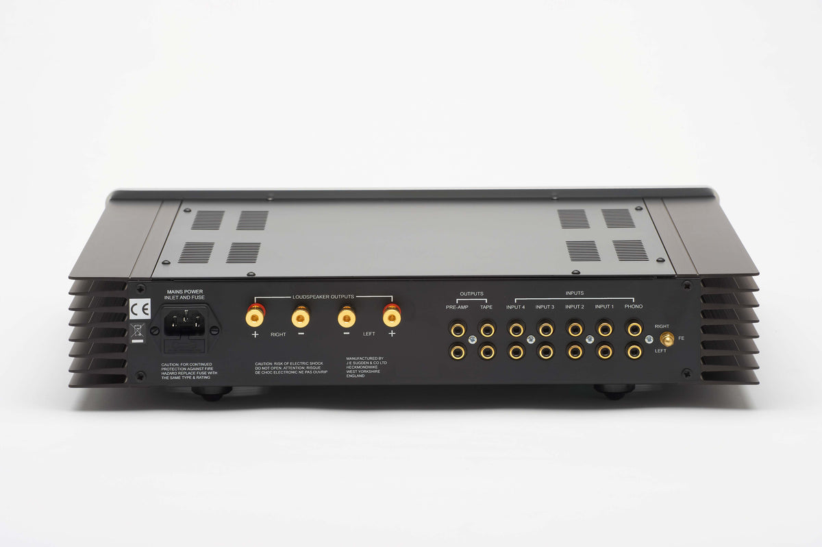 Sugden A21 Signature integrated amplifier, rear panel and connections