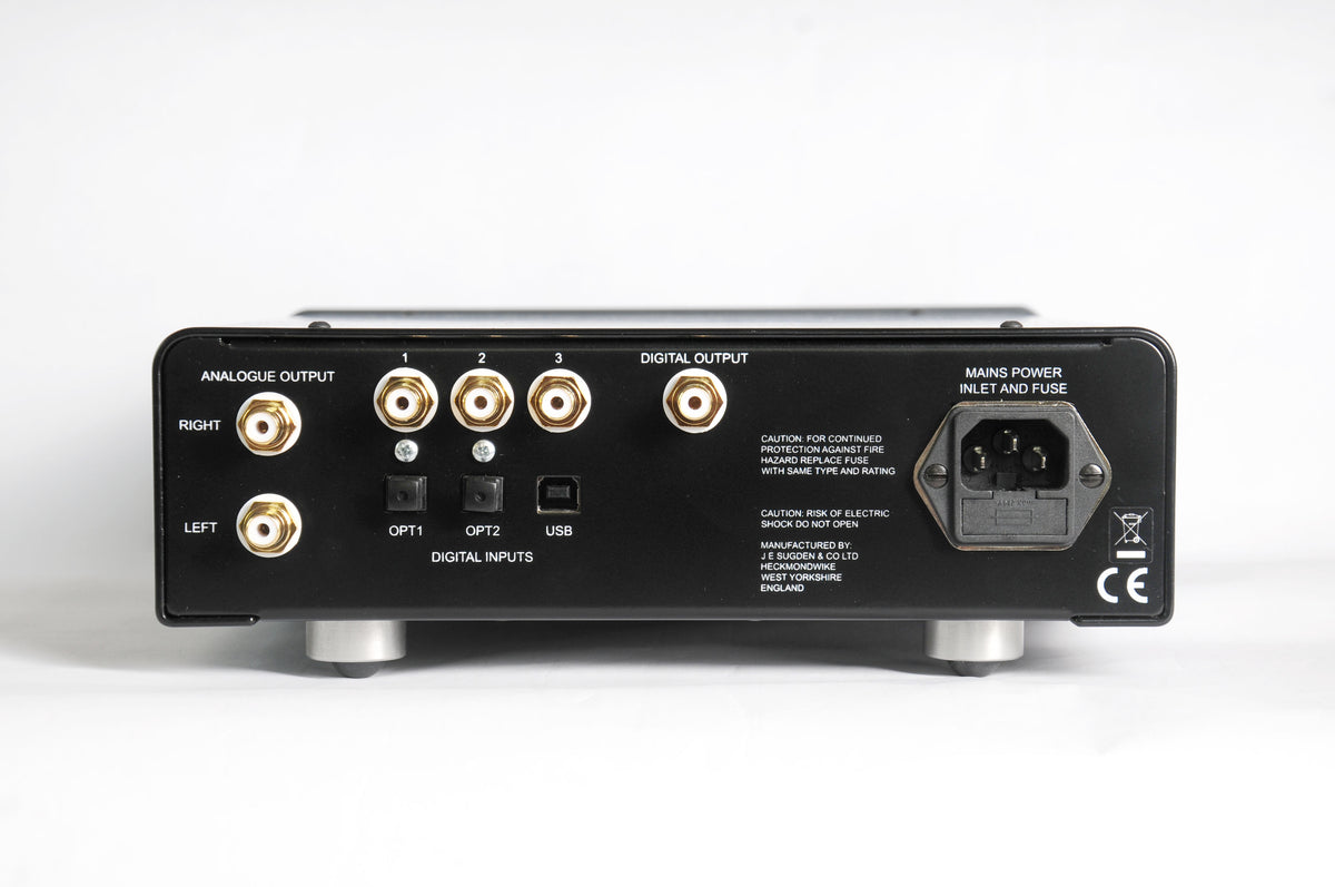 Sugden Masterclass DAC-4, rear panel and digital connections