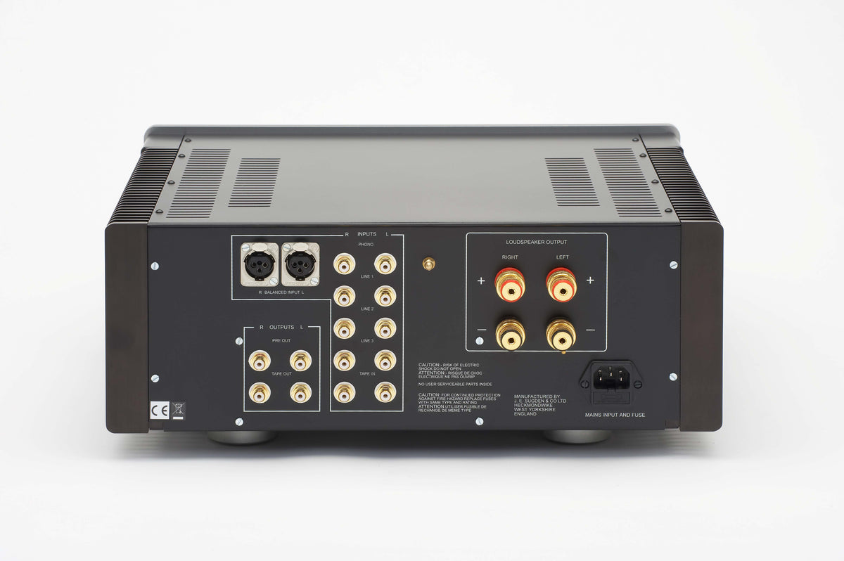 Sugden Masterclass IA-4 integrated amplifier, rear panel and connections