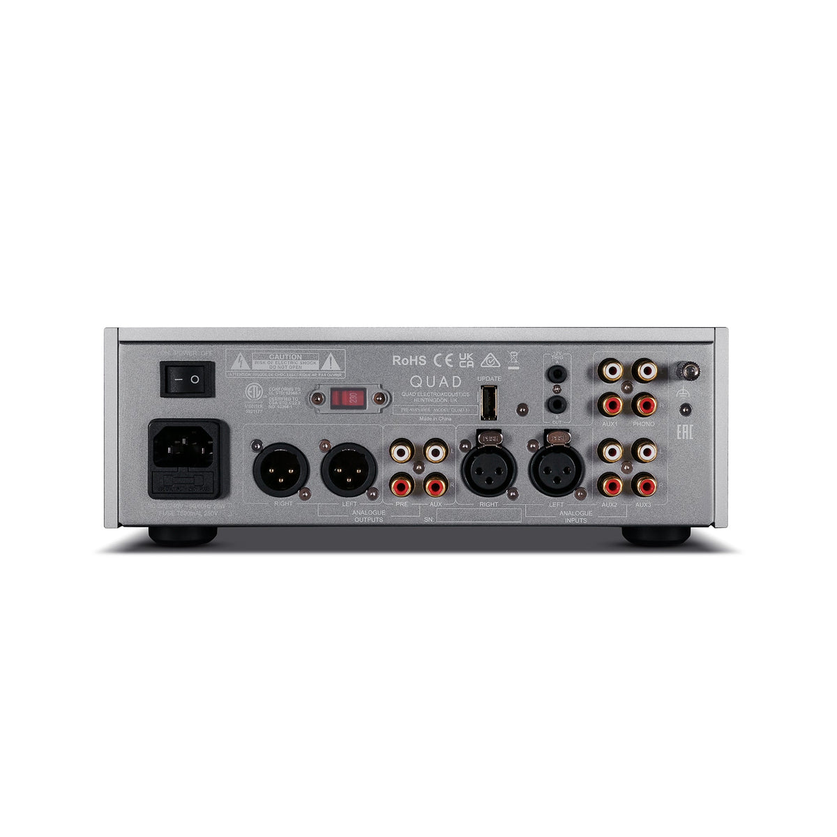 QUAD 33 Preamplifier - rear view