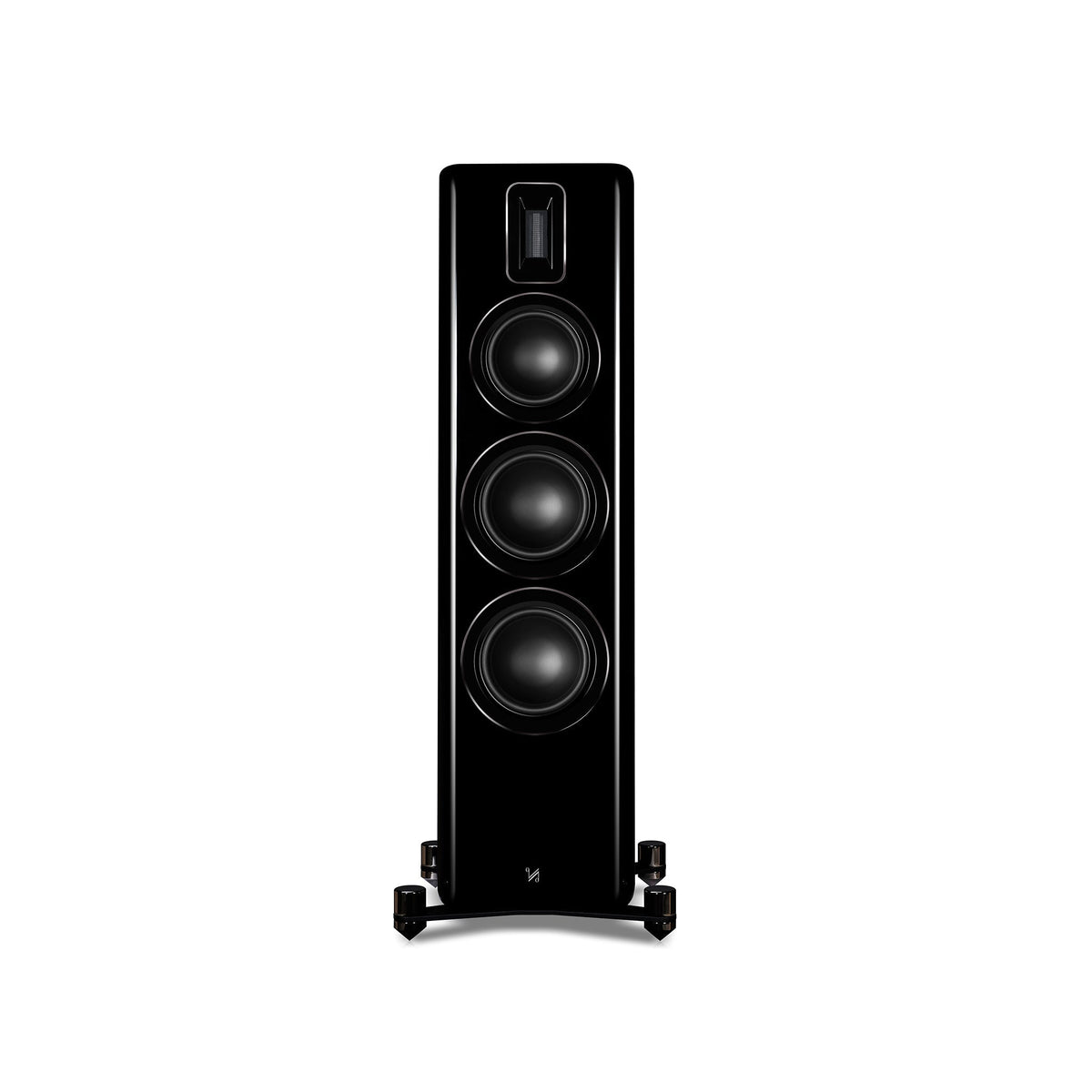 QUAD Revela 2 - Piano Black alternate three-quarter view