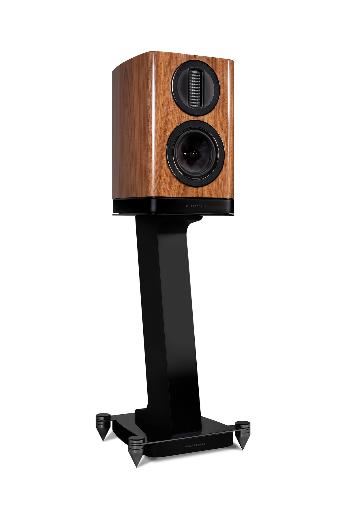 Wharfedale AURA 1 Loudspeakers in Hi-Gloss Walnut - official product view 4
