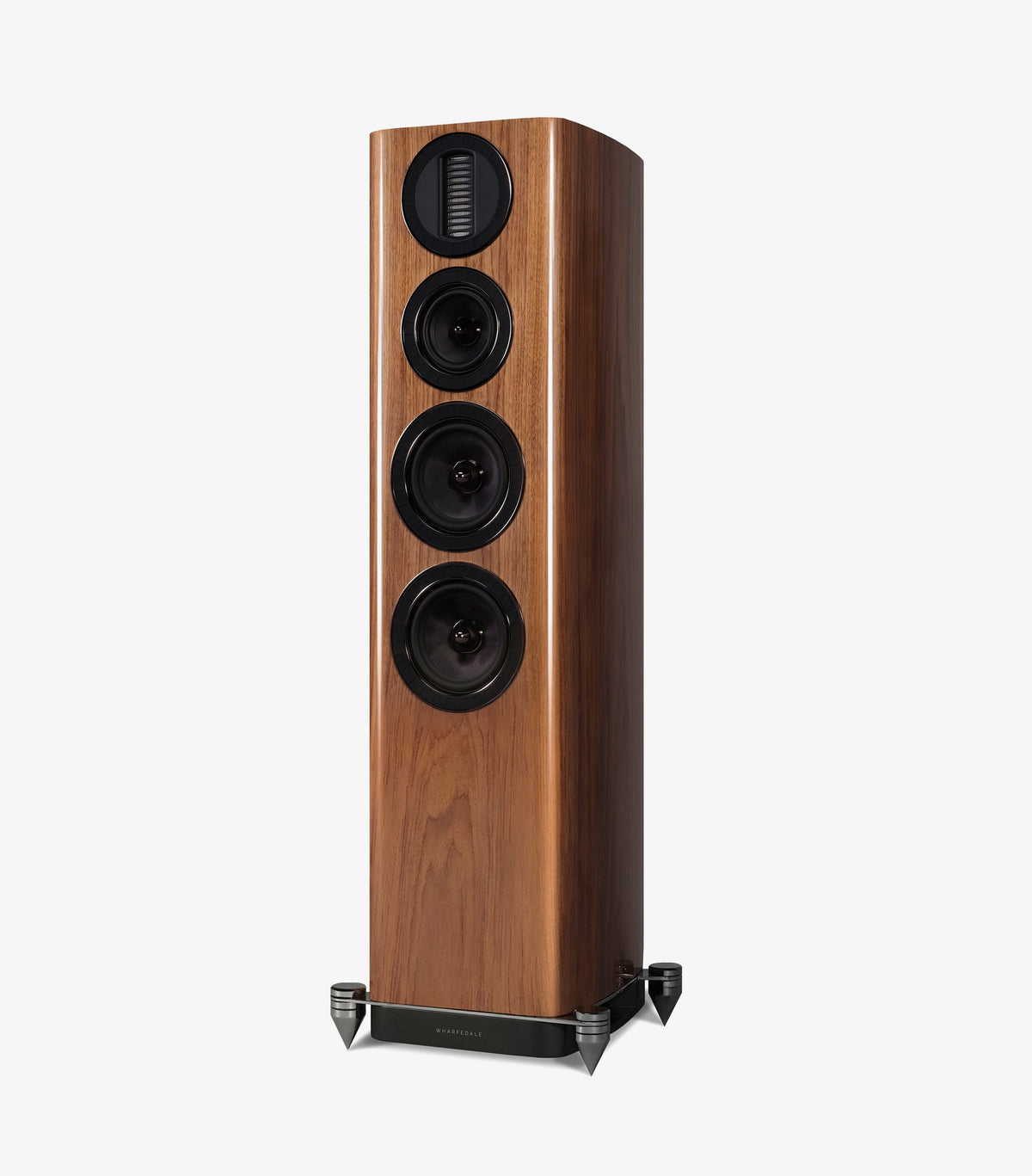 Wharfedale AURA 3 Loudspeakers in Hi-Gloss Walnut - official product view 3