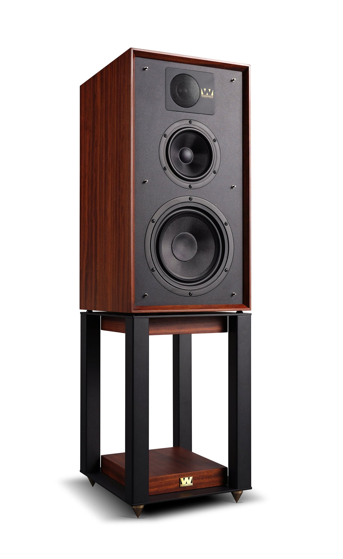 Wharfedale Linton Heritage Loudspeakers in Mahogany Red - official product view 6