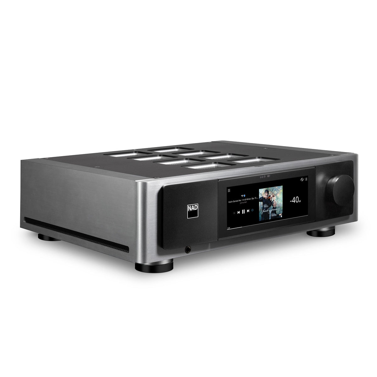 NAD M66 BluOS Streaming DAC-Preamplifier - three-quarter view