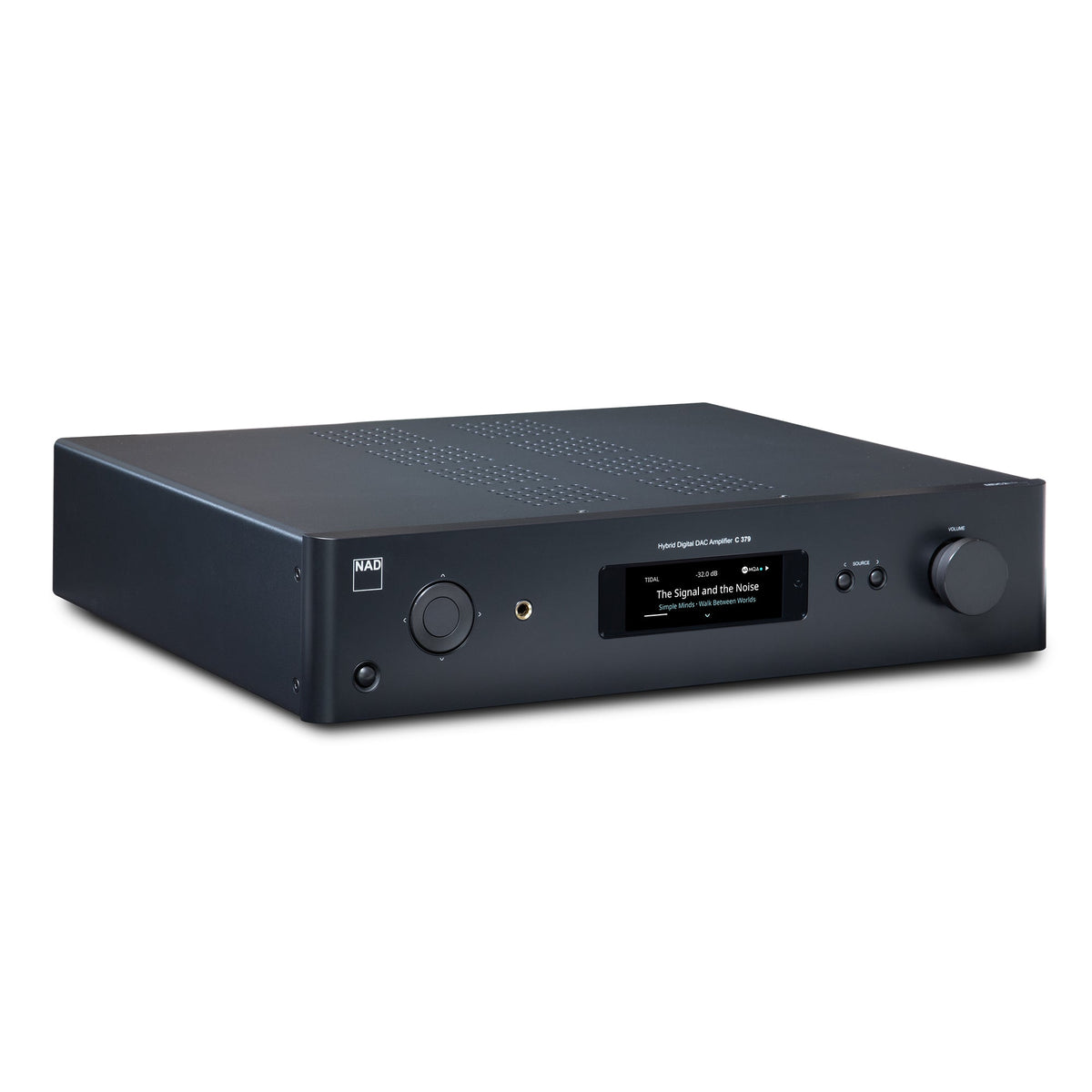 NAD C 379 HybridDigital DAC Amplifier - three-quarter view