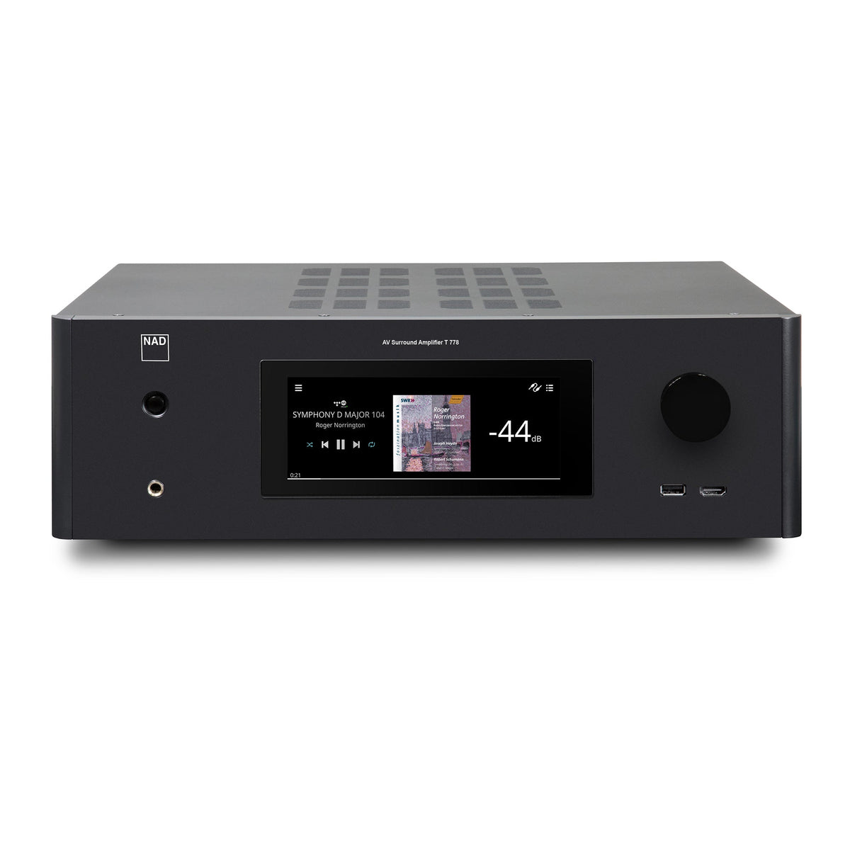 NAD T 778 AV Surround Sound Receiver - three-quarter view
