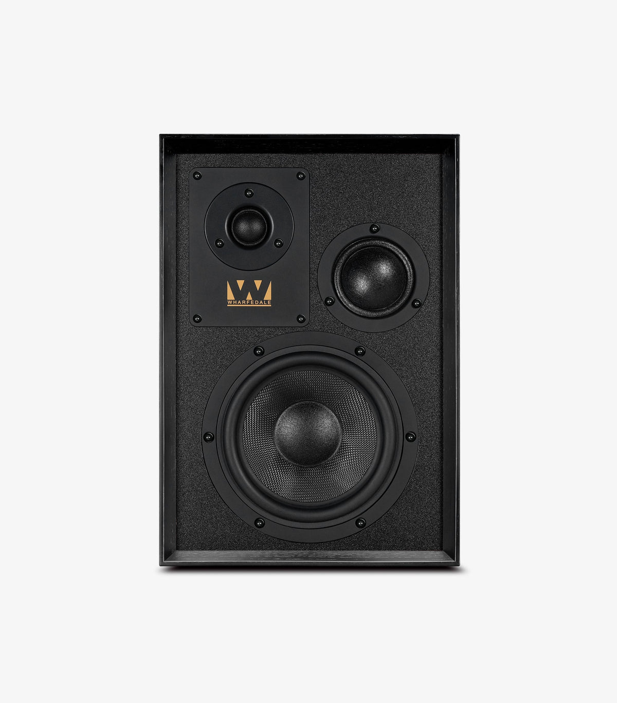 Wharfedale Super Denton Loudspeakers in Black Oak - official product view 4