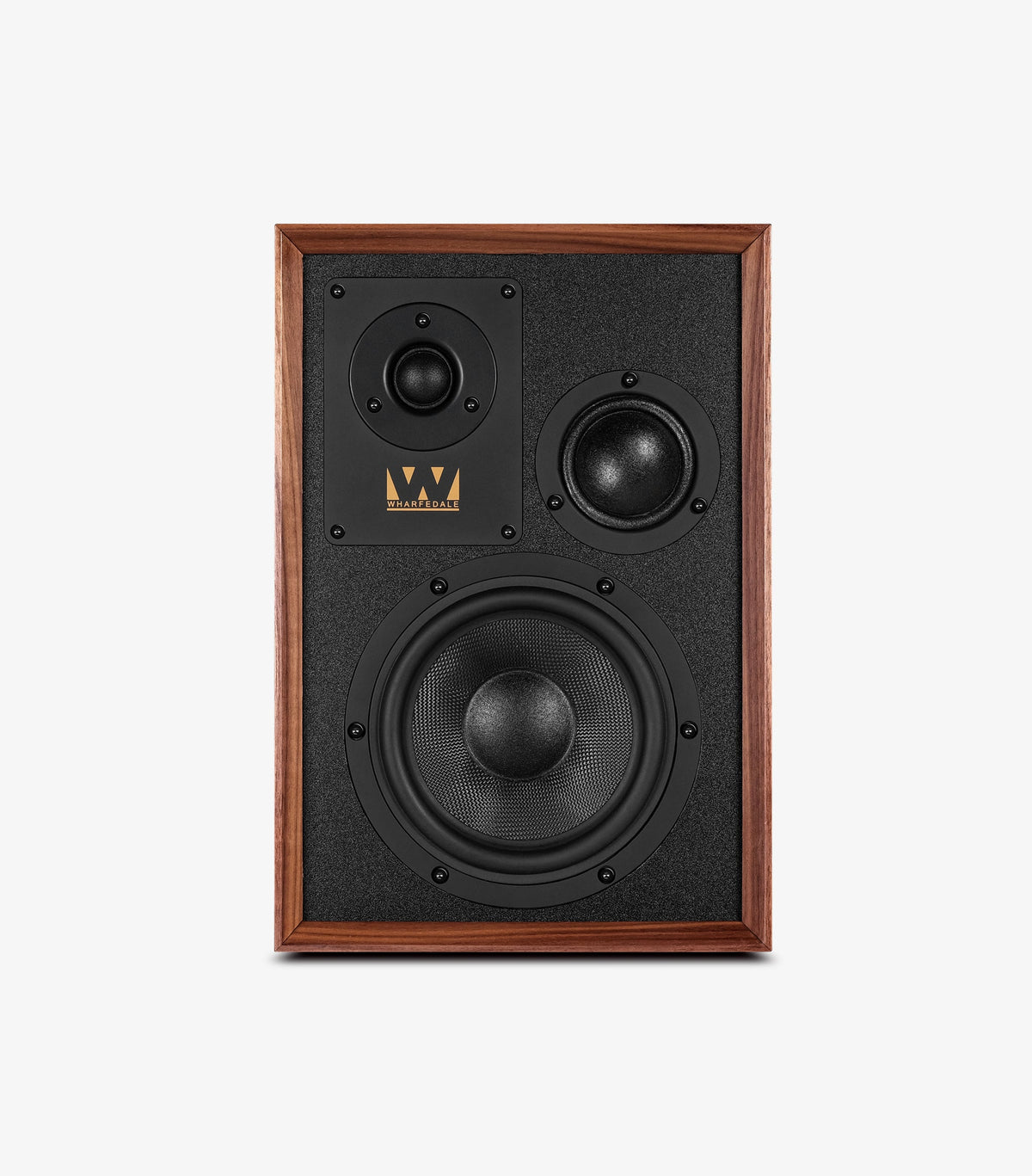 Wharfedale Super Denton Loudspeakers in Antique Walnut - official product view 2