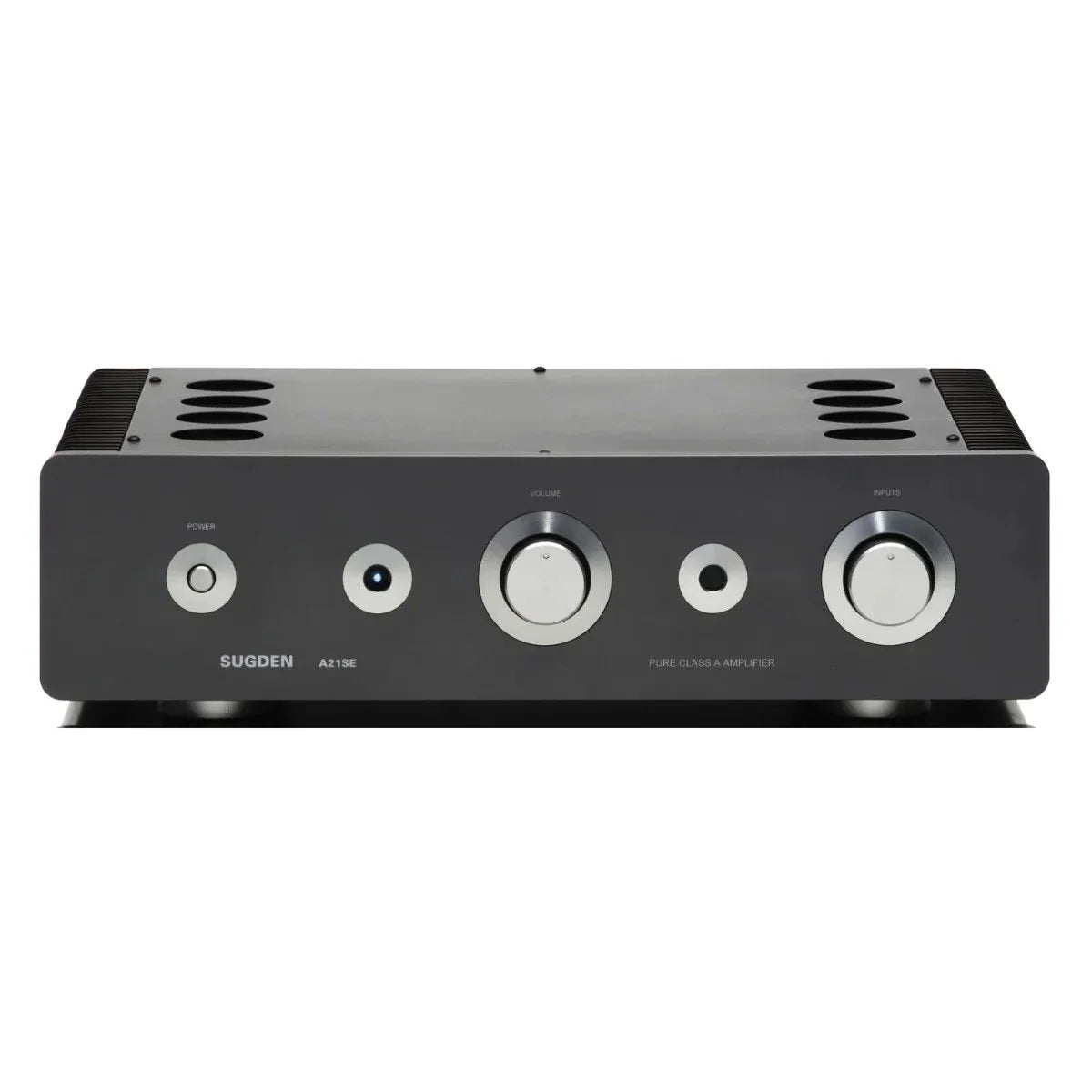 Sugden A21SE Signature integrated amplifier in Graphite, front view