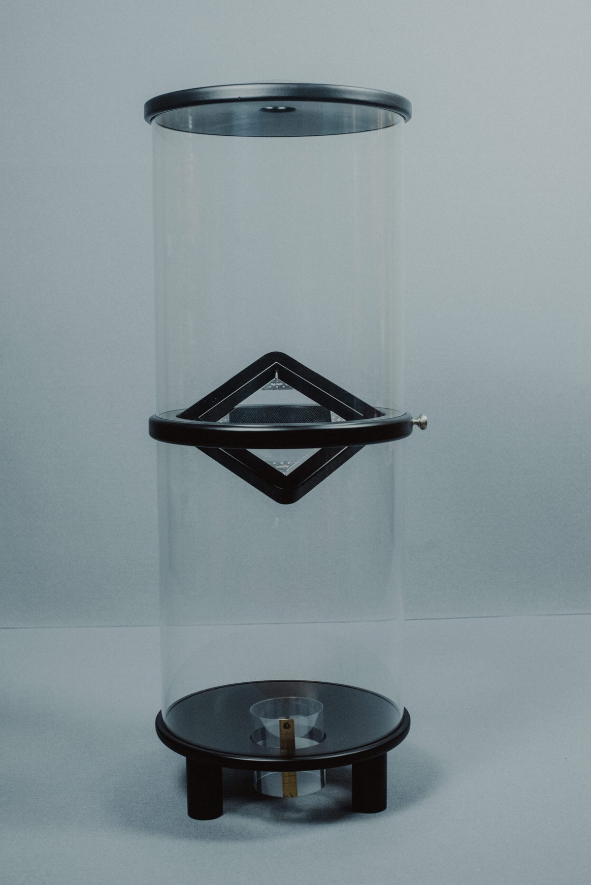 Acustica Applicata Volcano variable resonator in Black, complete product view