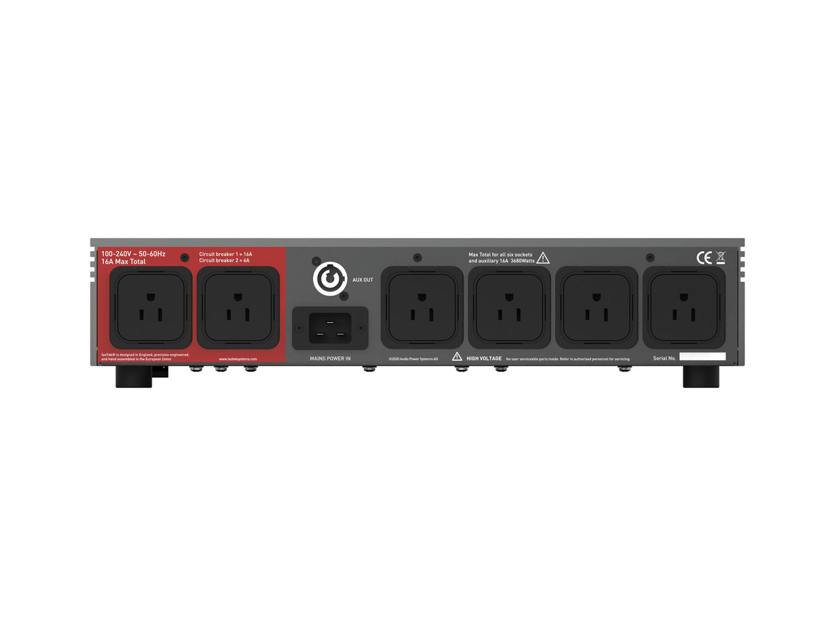 IsoTek V5 Aquarius rear panel with North American outlets