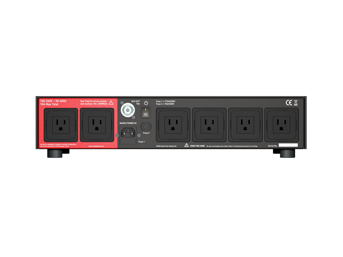 IsoTek V5 Elektra rear panel with North American outlets