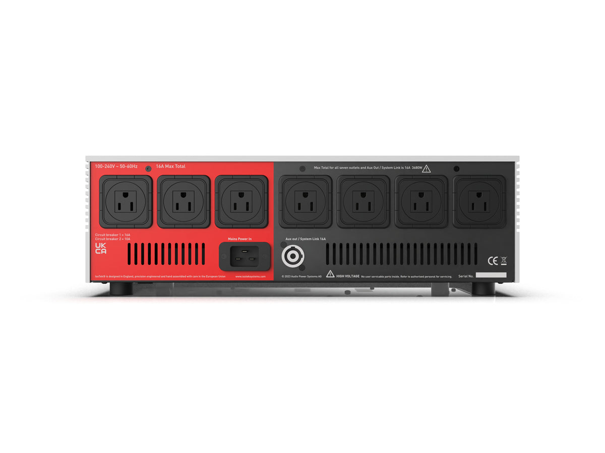 IsoTek V5 Sigmas rear panel with North American outlets