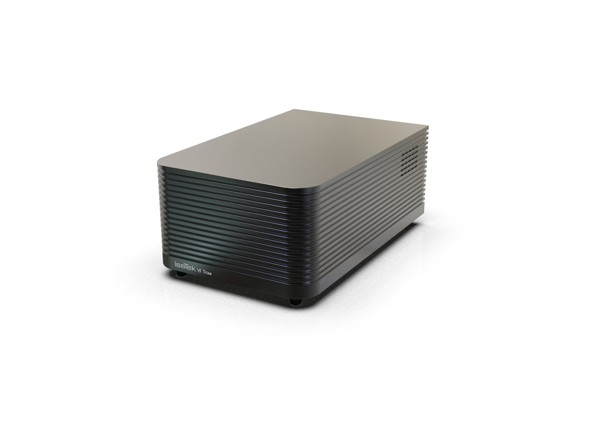 IsoTek V5 Titan power conditioner in black