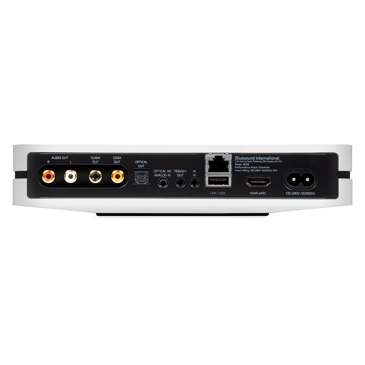 Bluesound NODE - White rear view