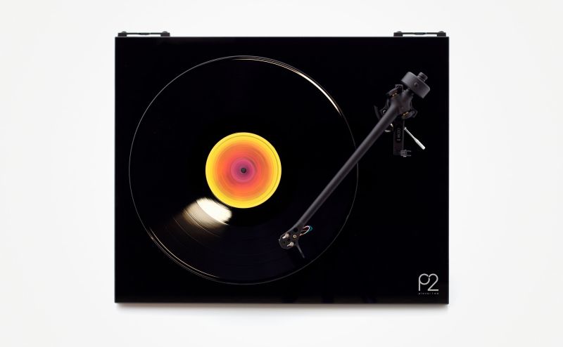 Rega Planar 2 turntable in Black, full product view