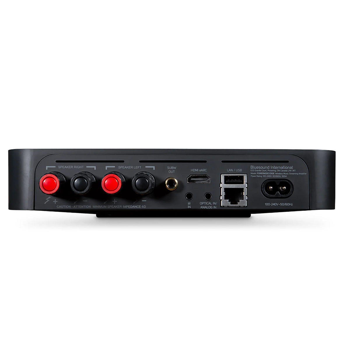 Bluesound POWERNODE EDGE - Black rear view