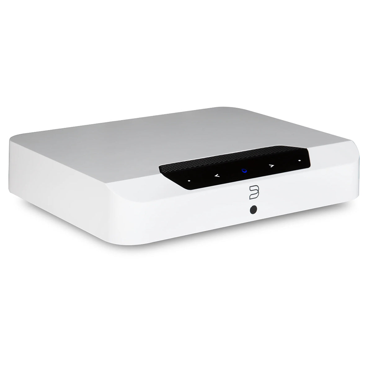 Bluesound POWERNODE EDGE - White three-quarter view