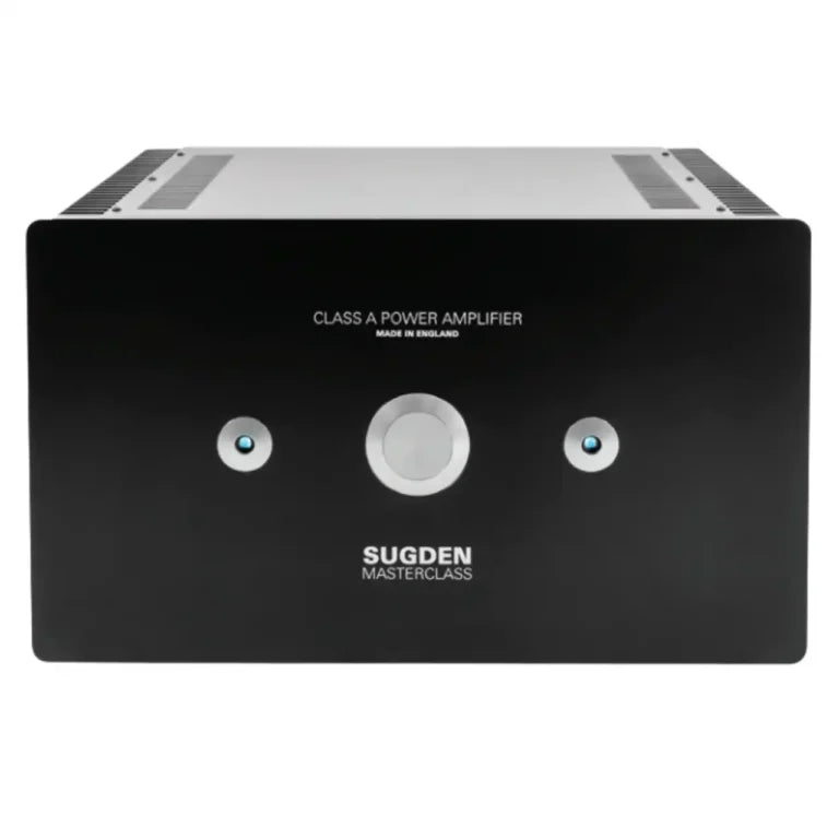 Sugden Masterclass SPA-4 stereo power amplifier in Graphite, front view